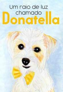 A carinha de Donatella virou pintura para capa do e-book. (Foto: Divulgação)