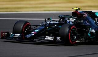 Mercedes do finlandês Valtteri Bottas no Circuito de Silverstone, Inglaterra (Foto: Divulgação/F1)