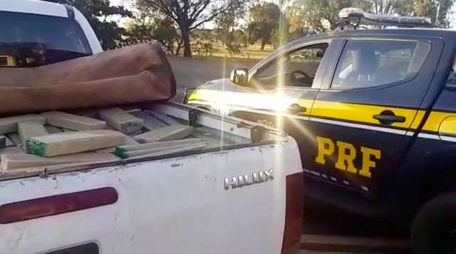 Traficante &eacute; preso na BR-267 transportando 1,2 tonelada de maconha