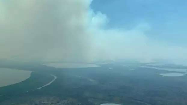 Com milhares de focos, inc&ecirc;ndio no Pantanal tamb&eacute;m chega no Paiagu&aacute;s