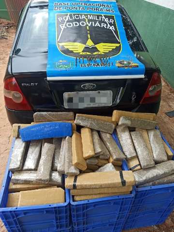 Traficante &eacute; preso com 370 quilos de maconha e 37 muni&ccedil;&otilde;es na MS-164