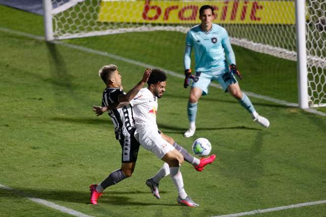 Bragantino e Botafogo n&atilde;o saem do empate em 1 a 1 no Brasileir&atilde;o 