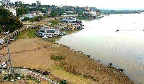 Baixo nível do Rio Paraguai causa redução das exportações de grãos e minérios