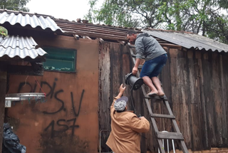 Chuva de granizo danifica telhados e munic&iacute;pio no Sul decreta emerg&ecirc;ncia