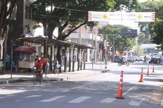 Prefeito de Belo Horizonte (MG) lançou, recentemente, 30 km de ciclovias temporárias; grupo pede para que medida seja adotada em Campo Grande (Foto: Lucas Prates/Jornal Hoje Em Dia)
