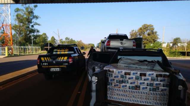 PRF apreende 20 mil ma&ccedil;os de cigarros contrabandeados na BR-262