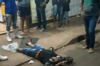 Assaltante que foi morto em tentativa de assalto em Ponta Porã. (Foto: Ponta Porã News)