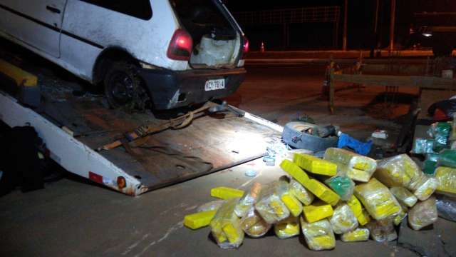 Traficante &eacute; perseguido por 30 quil&ocirc;metros e preso com 137 quilos de maconha 