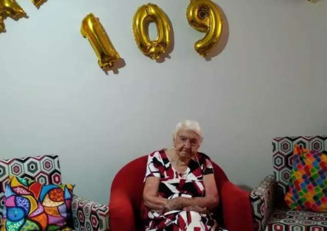Com 109 anos de muita sa&uacute;de, Angelina terminou sua hist&oacute;ria como v&iacute;tima da covid