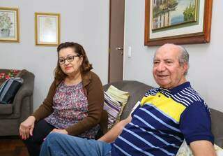 Seu Bexiga e Dona Odilza: são 59 anos de casados, todos bem vividos em Campo Grande. (Foto: Paulo Francis)