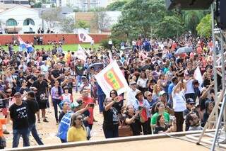 Protesto de trabalhadores contra reforma da Previdência na Praça do Rádio (Foto: Marina Pacheco/Arquivo)