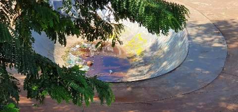 Pista de skate da Orla Morena acumula sujeira e água, mesmo sem chuva