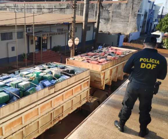 Maconha carregada em bi-trem pesa 33,3 toneladas, maior apreens&atilde;o da hist&oacute;ria