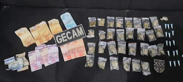 Adolescente &eacute; apreendido com dinheiro, maconha e coca&iacute;na no Jardim Colibri 