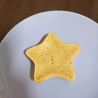 Em forma de estrela, bolinho de inhame com batata doce. Receita agrada tanto fome dos pequenos quanto aos olhos de quem come. (Foto: Arquivo Pessoal)
