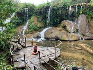 Parque das Cachoeiras, em Bonito. (Foto: Arquivo Pessoal)