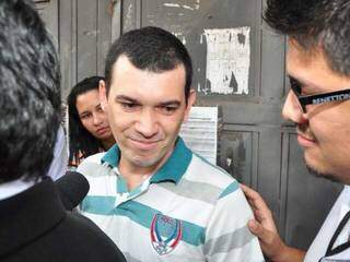 Hugleice da Silva quando saiu da prisão em 2011 (Foto: Arquivo/ Campo Grande News)  