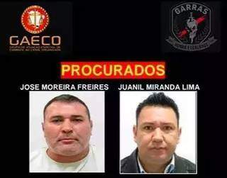 José Moreira Freires e Juanil Miranda Lima, em material da operação Omertà, que investiga milícia armada. (Foto: Reprodução de peça processual))