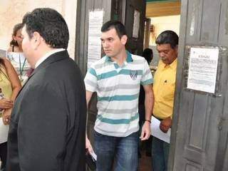 Hugleice da Silva quando saiu da prisão em 2011 (Foto: Campo Grande News/Arquivo)