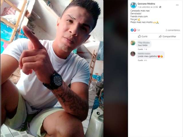 &quot;Positivo para covid&quot;, avisa pelo celular preso que tem 4,9 mil amigos no Face