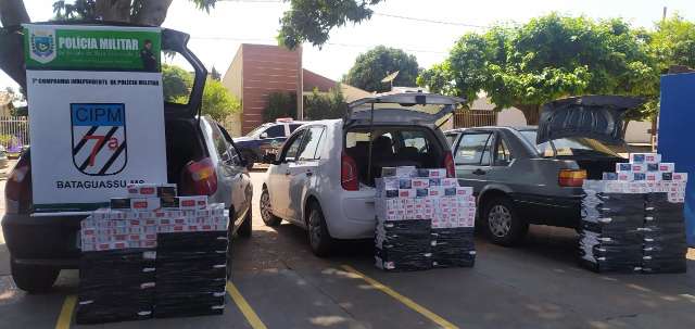 Comboio carregado com quase 5 mil ma&ccedil;os de cigarros &eacute; apreendido no interior 