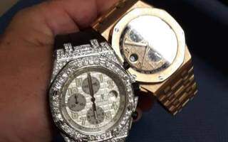 Relógios de luxo avaliados em quase R$ 700 mil apreendidos com Minotauro (Foto: Divulgação)