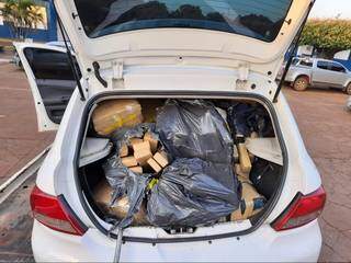 Ap&oacute;s persegui&ccedil;&atilde;o na BR-262, pol&iacute;cia apreende 489 quilos de maconha 