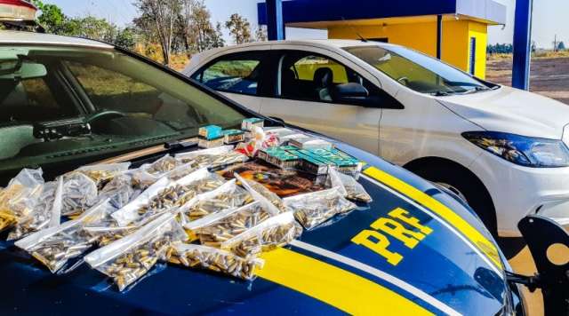 Homem de 52 anos &eacute; preso com mais de 2,7 mil muni&ccedil;&otilde;es na BR-163  
