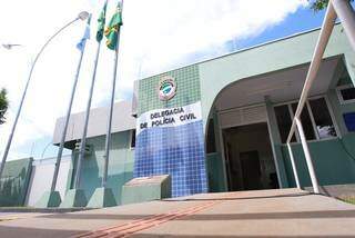 Delegacia de Sidrolândia onde caso caso foi registrado (Foto: Divulgação)