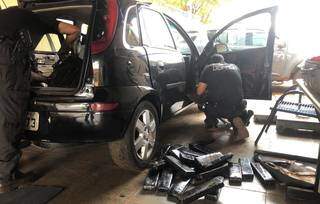 Preso pela quarta vez, homem conduzia carro &ldquo;recheado&rdquo; com maconha