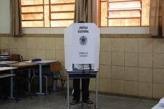 Votação em Campo Grande, na eleição de 2018 (Foto: Paulo Francis - Arquivo)