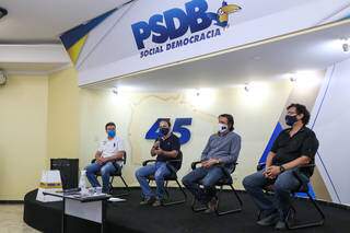 Dirigentes da executiva municipal do PSDB (Foto: Paulo Francis)