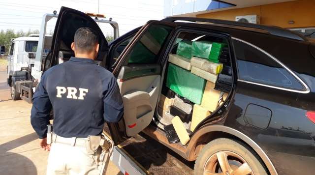 Carro carregado com 1,3 tonelada de maconha &eacute; apreendido na BR-158