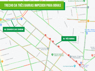 Obras deixam tr&acirc;nsito lento e motoristas devem observar rotas alternativas