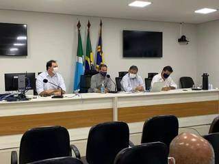 Prefeito Marquinhos Trad (PSD) durante convenção do Democratas (Foto: Reprodução - Facebook)