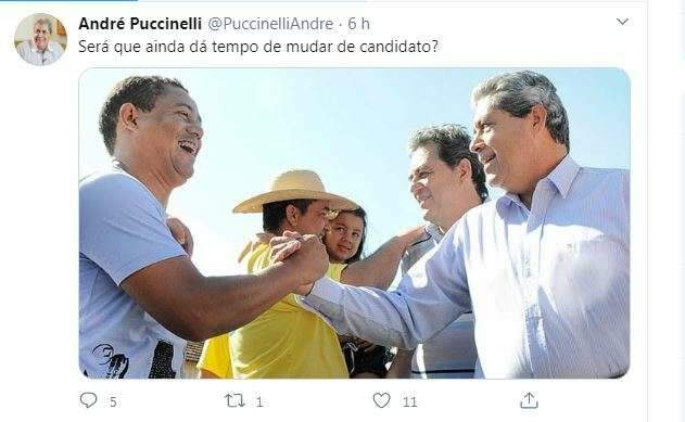 Puccinelli vai &agrave; PF denunciar ataque de hackers no Twitter 