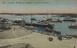 Em 1910, há 110 anos, cenário também foi de seca no Rio Paraguai como mostra imagem da Biblioteca Nacional.