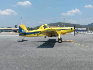 Um avião como esse chegou hoje a Corumbá, mas o local conta com dois desses para combater o fogo. (Foto: Corpo de Bombeiros)