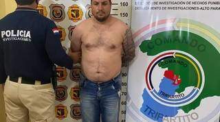 Fabiano Signori, o “Toro”, quando foi preso há pouco mais de um mês no Paraguai. (Foto: Divulgação)