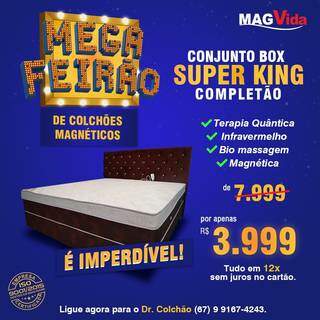 Promoção Mega Feirão Conjunto Box Super King Completo (Foto: Divulgação)
