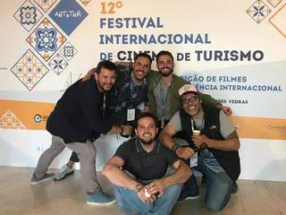 Festival Internacional de Cinema de Turismo de Terras Vedras foi onde os 4 exibiram o filme (Foto: Arquivo Pessoal)