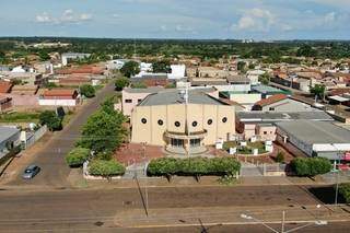 Parte de Água Clara vista de cima (Foto: Drone Clovis Gonçalves)