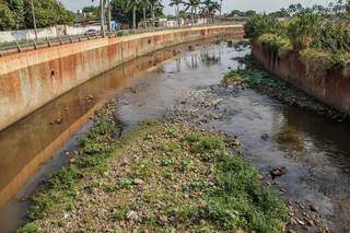 Córregos da Capital viram filetes d'água sob reflexo da estiagem e onda de calor Córregos da Capital viram filetes d'água sob reflexo da estiagem e onda de calor