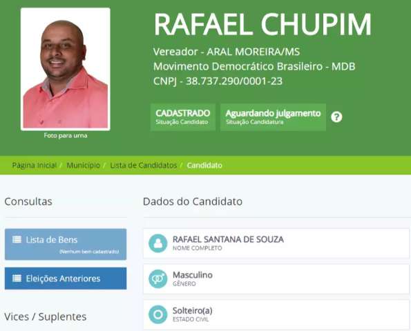Candidato preso tenta se livrar de tornozeleira para fazer campanha