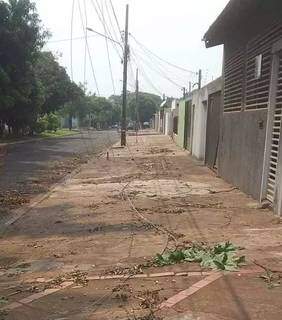 Calor, estragos e preju&iacute;zo que chega a R$ 4 mil &eacute; cen&aacute;rio depois do temporal
