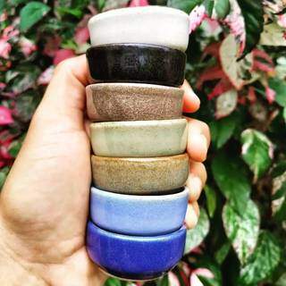 Potinhos coloridos foram todos feito em cerâmica (Foto: Reprodução/Instagram)