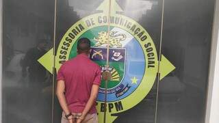  Lúcio Lucas Leal, preso com 297 quilos de maconha em Dourados (Foto: Adilson Domingos)