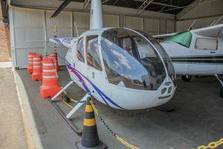 Helicóptero que fez pouso forçado em Ribas do Rio Pardo é de manicure que tem renda de R$ 1,5 mil. (Foto: Silas Lima)