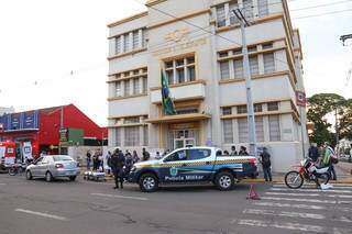 Pedestre atropelado na Dom Aquino &eacute; levado em estado grave para Santa Casa
