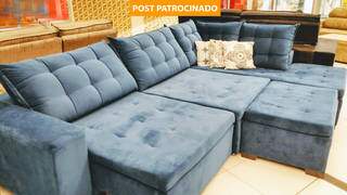 Compre sofá pelo melhor preço e parcelado em 10 vezes sem juros. (Foto: Divulgação)